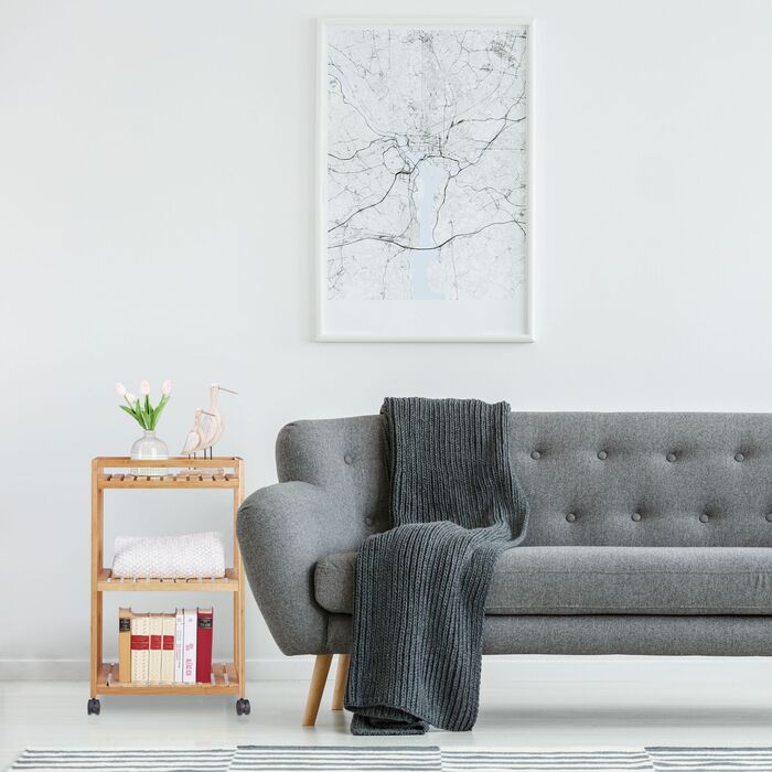 Сервісний столик Relaxdays з бамбука на 3 ярусах