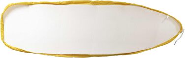 Чохол для прасувальної дошки vhbw, сумісний з прасувальною дошкою Krcher AB 1000, прасувальною дошкою AB 900, Active Ironing Board - чохол для прасувальної дошки, жовтий, білий