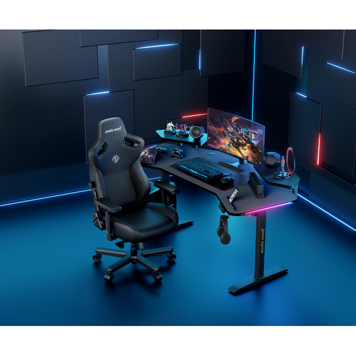 Комп’ютерний стіл з електрорегулюванням висоти Anda Seat Shadow Warrior Black