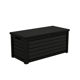 Ящик для зберігання садовий Koll Living Gartenbox 623л, чорний - міцний, з газовими амортизаторами, витримує до 272 кг