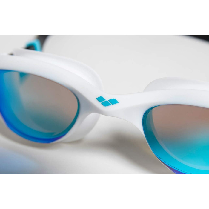 Синьо-біло-чорний (Один розмір підходить всім, комплект з футляром для окулярів для плавання, чорний)