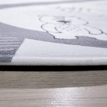 Ігровий килимок Килимок Дитяча кімната Дитячий килимок Хлопчик Дівчатка Вуличний килимок Сучасний нековзний мотив тварин Дерево Білий сірий, Розмір (80 см Круглий)