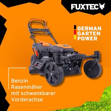 Бензиновий газонокосарка FUXTEC 4в1 FX-RM5196 з Edge-Cut, ширина косіння 51 см, 170 ccm, з приводом на задні колеса, 60л травозбірник
