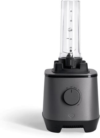 SPRINGLANE Hochleistungsmixer Hanno: Потужний блендер для приготування смузі, 2000 Вт, 32000 об/хв, самоочищення, з рецептами та насадкою (антрацит, колба та пляшка)