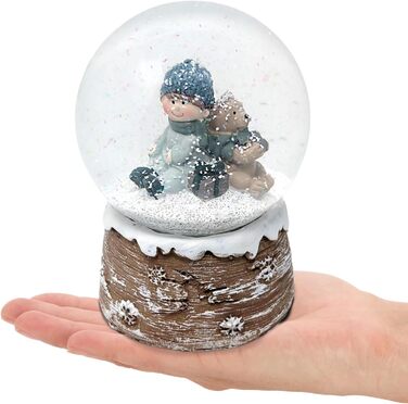 Сніжковий куля Com-Four® – святкова прикраса з блискучим снігопадом! [Асортимент варіюється]