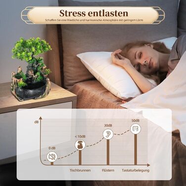 Кімнатний фонтан-водоспад з рослинами: для вітальні, спальні, офісу, кафе