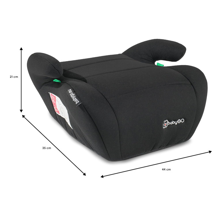 Підвищувач для автокрісла babyGO Sitzerhöhung Booster, I-Size, 125-150 см, чорний
