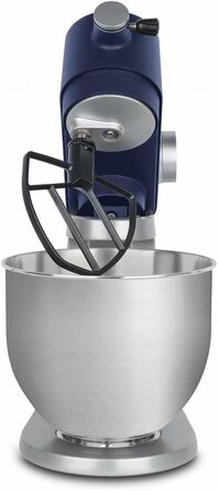 Кухонний комбайн H.Koenig KM124: професійний, багатофункціональний, 5 л, нержавіюча сталь, 800 Вт, 8 швидкостей (блакитний)