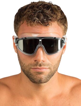 Плавальні окуляри Cressi унісекс Skylight для плавання преміум-класу плавальні окуляри 100 захист від ультрафіолету, високоякісні матеріали (1 упаковка) Один розмір підходить всім прозорі/чорні / сірі копчені лінзи
