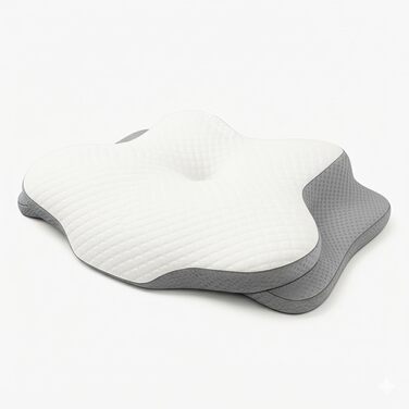 Ортопедична подушка для шиї Sei Design з Memory Foam - для спини та боку, Oeko-Tex®, Lyocell, охолоджуючий чохол