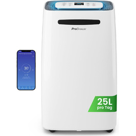 Про Breeze - Вологопоглинач повітря 25л/добу, 30 м², 4 режими, Wi-Fi, таймер, сушка білизни, захист від вологи та плісняви
