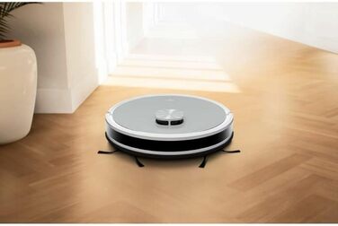 Робот-пилосос MEDION X21 SW з автомийкою та стацією самоочищення (лазерна навігація, потужність всмоктування 3000Pa, 2-в-1, створення точних карт, зони заборони, для кількох поверхів)