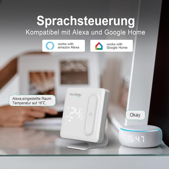 Smart термостат на радіатор 2 шт., Zigbee, бездротовий, з керуванням через Tuya APP та голосовими помічниками (Alexa, Google Assistant), енергозбереження (з датчиком температури Zigbee)