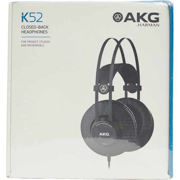 Навушники для моніторингу AKG K92, закриті, світлі, чорні, (одинарні, K52)