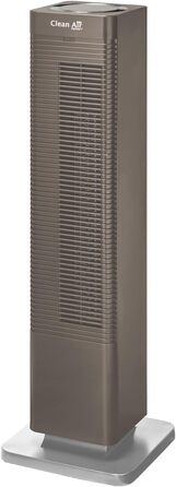 Обігрівач та вентилятор 2-в-1 Clean Air Optima CA-904G Smart: дизайн, 1000/2000 Вт, термостат, осциляція 80º, для приміщень до 40 м² (коричневий)