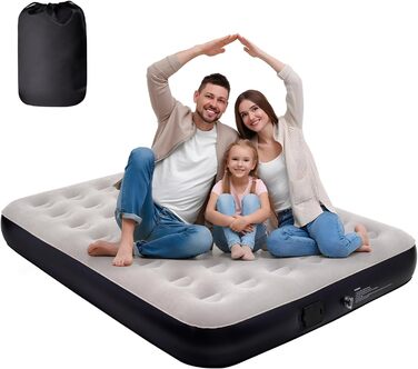 Надувне ліжко Dametay для 2 осіб з електричним насосом, самонадувна, 198x152 см