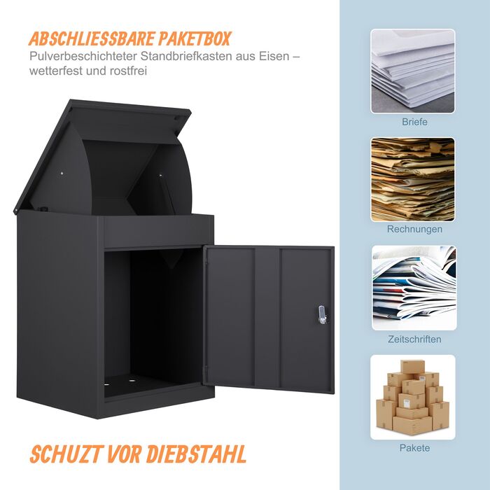 Коробка для зберігання Relaxdays, підходить для монтажу на підлозі та стіні