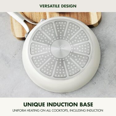 GreenPan Nova сковорода, 20.3 см, для індукційних плит, з алмазним покриттям, без PFOA та PFAS, нетоксичне керамічне антипригарне покриття, придатна для миття в посудомийній машині та духовці, сковорода для смаження, 20 см