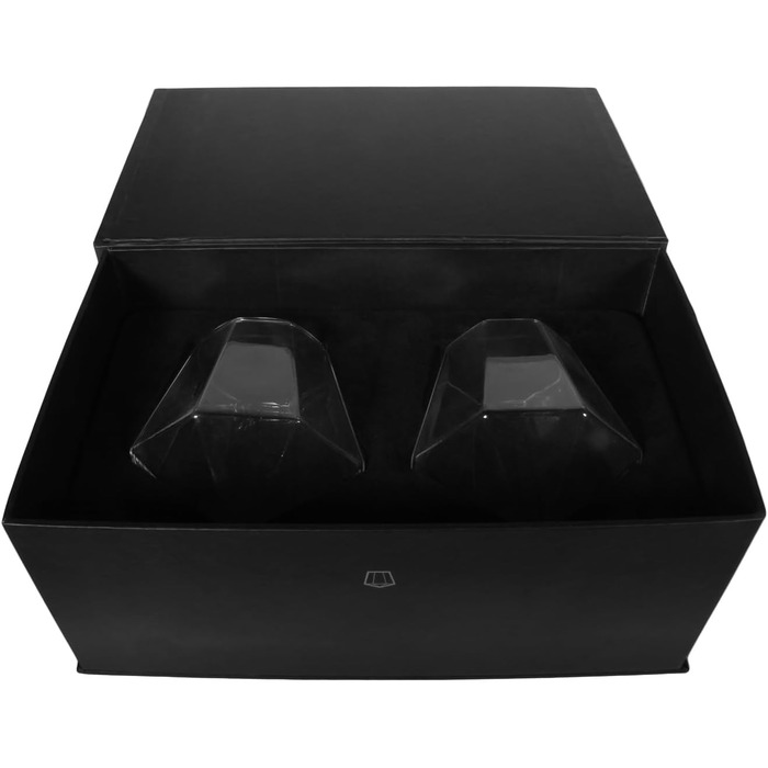 Набір склянок для віскі Diamant Gläser (2 шт), жовті, поворотні, у подарунковій коробці