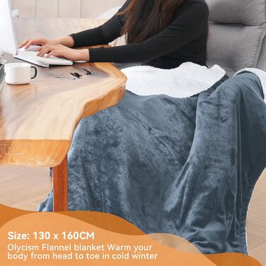 Електрична гріюча ковдра 160x130 см з автовимкненням, 9 режимів нагріву та таймером. Захист від перегріву, пральна, тепла ковдра для дому та офісу сірого кольору 160x130 см