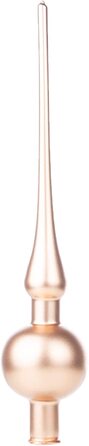 Джек Різдвяна ялинка мереживо Тюрінгського скла 28 см мереживо ручної видувки крижаний лак глянсовий матовий, Колір (золотий матовий)