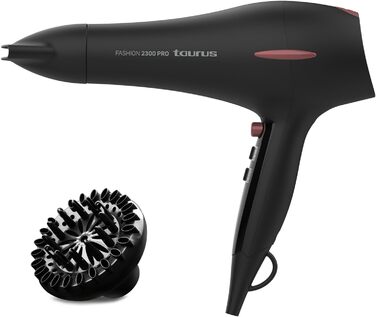 Професійний фен Taurus Fashion 2300 Pro: AC-двигун, 2200 Вт, 3 температурні режими, холодний струмінь повітря