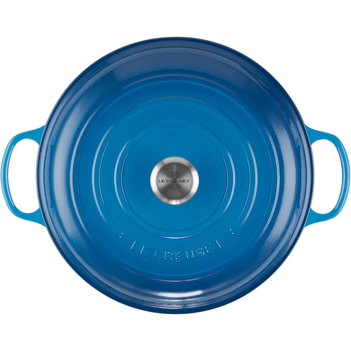 Le Creuset Signature Казанок з чавуну, Ø 30 см, 3,5 л, Azure (Марсель), для всіх плит, включаючи індукцію