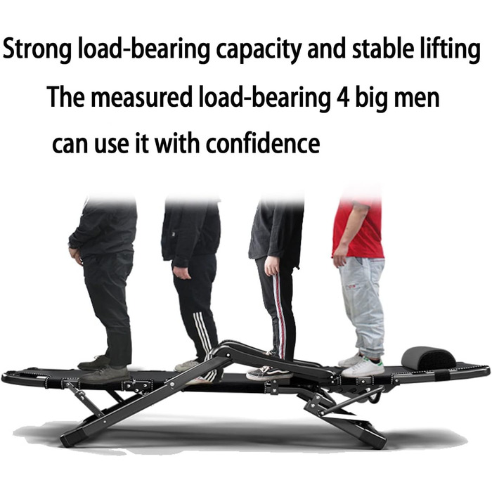 Шезлонг для відпочинку на відкритому повітрі: садова лежанка з регулюванням кута нахилу, чорна, 96x63x12 см, з подушкою з бавовни