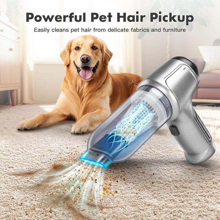 Акумуляторний ручний автомобільний пилосос WYRIAZA — потужний бездротовий міні-пилосос для авто та дому