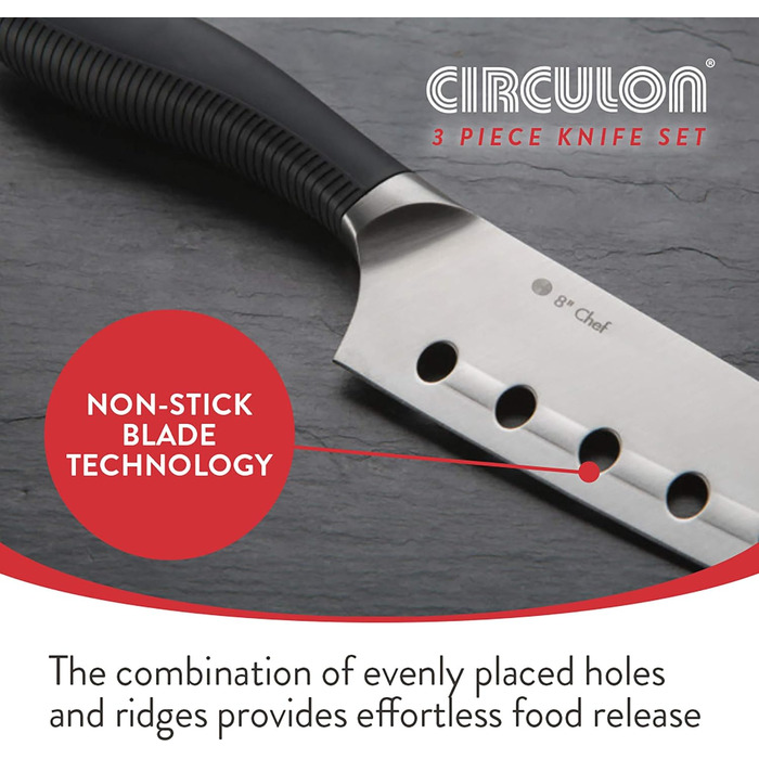 Набір ножів Circulon Messer-Set з нержавіючої сталі (3 шт.)
