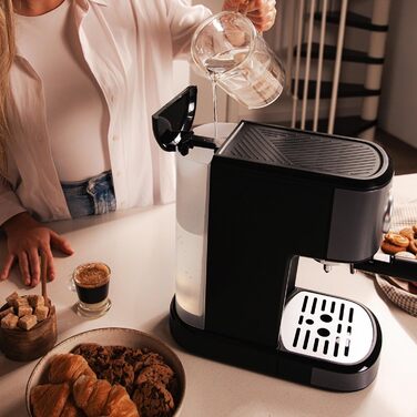 Еспресо-машина Cecotec Espressomaschine Compact Power Espresso 20 Retro Green – 1100 Вт, 20 бар, Thermoblock, парогенератор, сталь, манометр