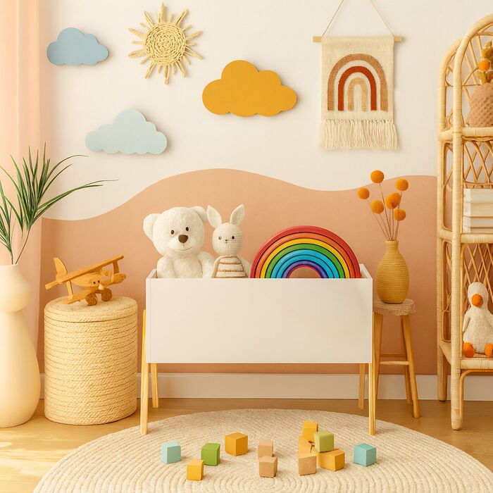 Дитячий комод Relaxdays з дерев'яними ніжками