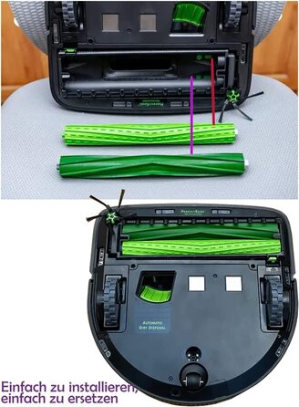 Комплекти запасних частин для щіток з гумовим валиком для пилососа серії S iRobot Roomba S9 (9150) S9 S9 Plus (9550 )(2 упаковки валиків), 2