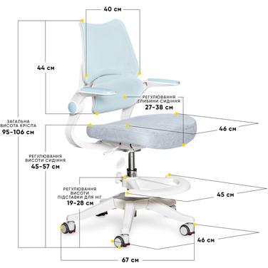 Дитяче крісло Mealux Fantasy Air KBL (арт.Y-608 KBL)