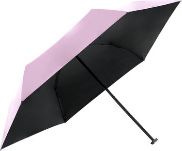 Кишенькова парасолька-парасолька з чорним покриттям, 050 Ultra Light Slim Manual -