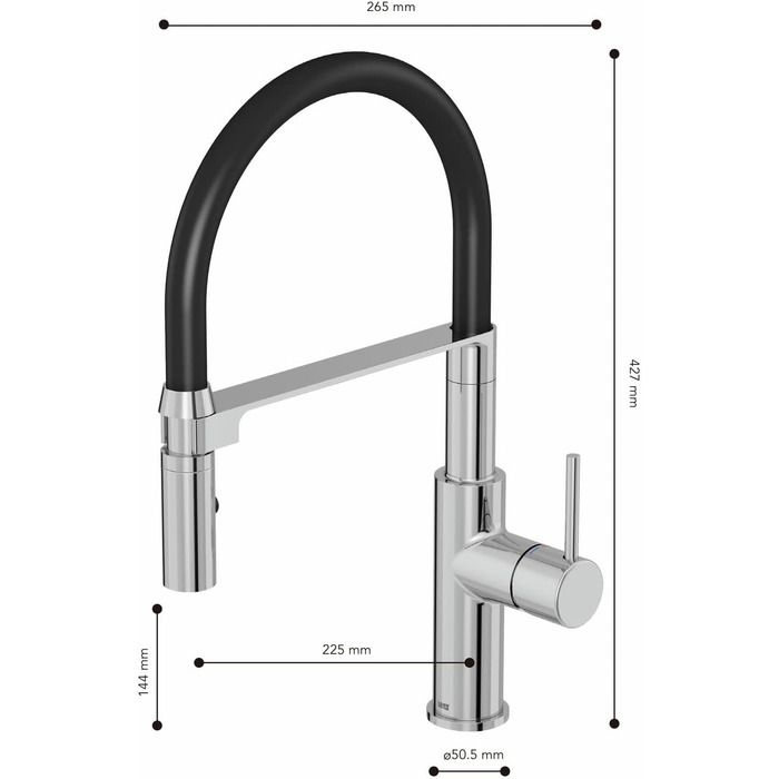 Змішувач для кухні Lenz NALU 46070422 (хром)