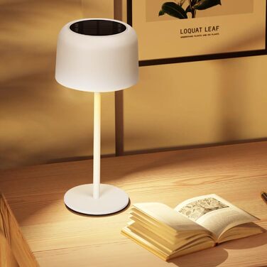 LED настільна лампа Aigostar акумуляторна, торшер бездротовий, сенсорне керування, 3 режими кольору, IP54 вологостійка, для дому та саду