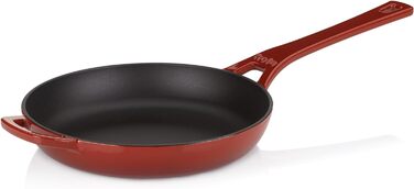 Сковорода kela Calido, Ø 28 см, чавун, червона, основа для всієї плити, емальована, термостійка до 300C, 11963