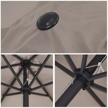 Parasol Maui Taupe Ø330см Захист від ультрафіолету 80+