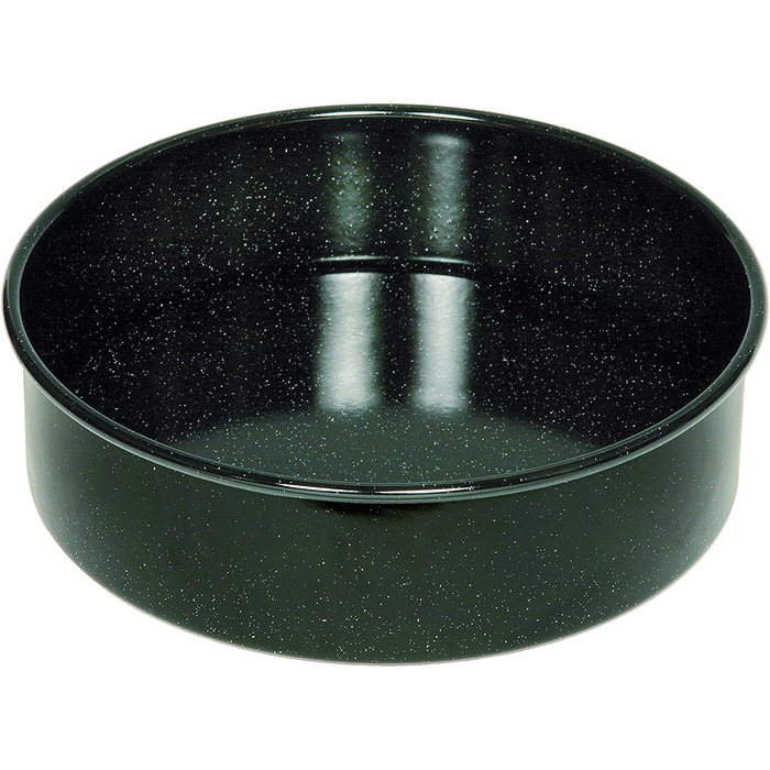 Рисс, 0494-022, Форма для торта 26, класичні форми для випічки, діаметр 26 см, Висота 8,0 см, емальована, чорна, з підйомною основою