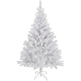 Штучна Різдвяна ялинка Spetebo 90 см білого кольору з металевою підставкою