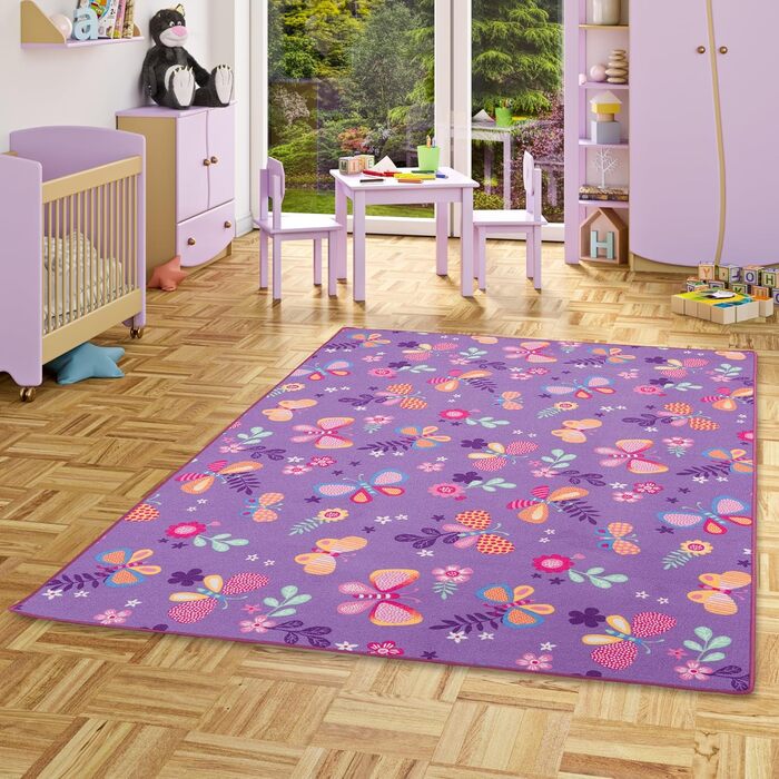 Дитячий ігровий килимок Snapstyle Butterfly Purple, 24 розміри (300х300 см)