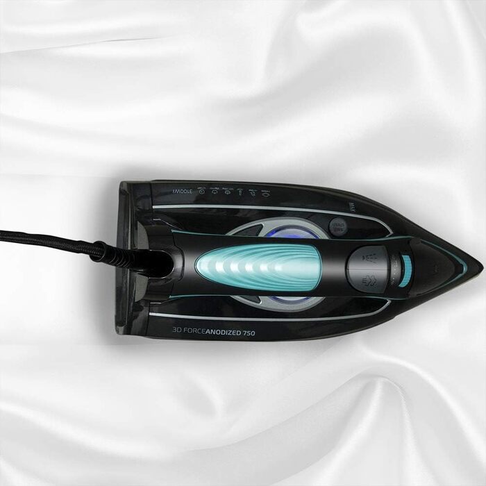 Праска Cecotec Dampfbügeleisen 3D ForceAnodized 750 Smart: 3100 Вт, LCD, антинакип, автоматичне вимкнення, 400 мл, Eco-режим