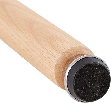 Круглий кухонний стіл WeDoо Holz, 80x80x74 см, натуральне дерево, скандинавський стиль, білий, 3 ніжки