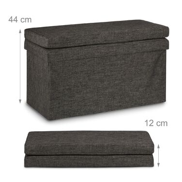 Relaxdays Складаний табурет зі спинкою L