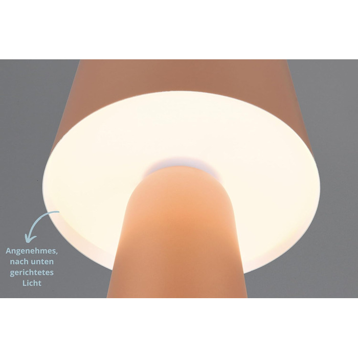 Торшер Hailey зі шнуровим вимикачем, IP20 для дому, без лампи, висота 40 см, діаметр 16 см (лампа настільна, кавова)