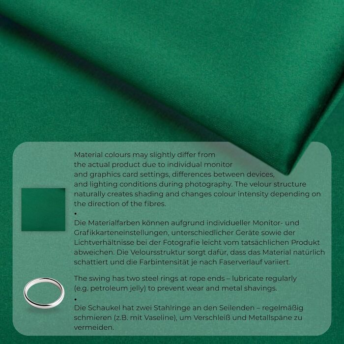 Дитяча гойдалка-крісло MAMOI® для дверей, дерев'яна гойдалка для малюків (Зелений)