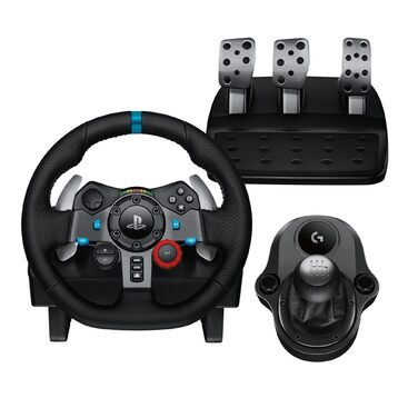 Logitech G29 Driving Force Racing Wheel – Ігровий кермо з Force Feedback для PS5, PS4, PC, Mac. Чорний