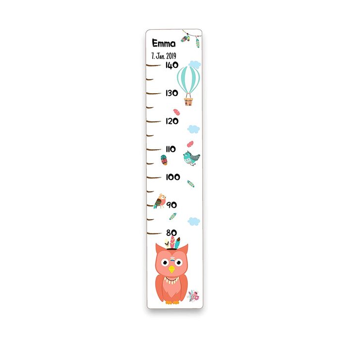Дитяча Дерев'яна вимірювальна планка Holzura, персоналізована вимірювальна планка з назвою для дитячої та дитячої, подарунок на день народження для хлопчиків і дівчаток, вимірювач росту для дітей