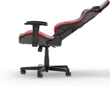 Крісло ігрове DXRacer Formula L з ПВХ шкіри - Оригінальне ергономічне крісло для геймерів та офісу (Чорний & Червоний, FD23)